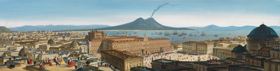 Piazza del Plebiscito e Vesuvio